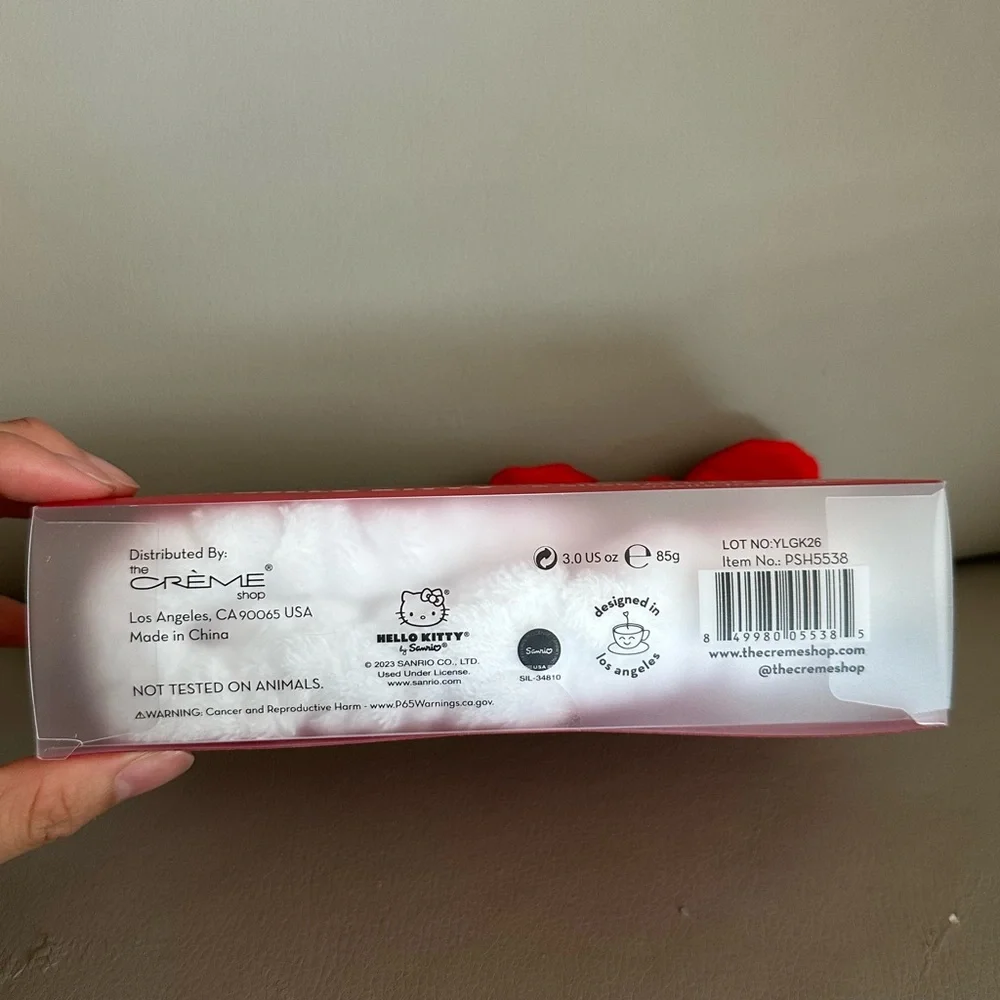 Hello Kitty Plush Spa Red Bow Headband